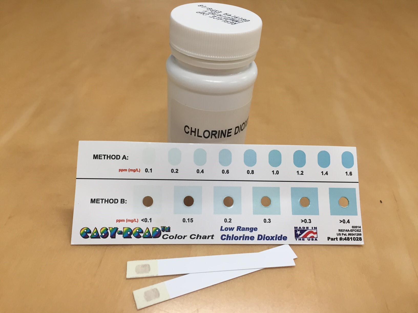 Low Range Chlorine Dioxide Test Strips Natural Water Solutions